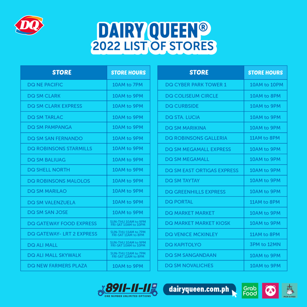 DQ 2022 LIST OF STORES Updated July 2022-01